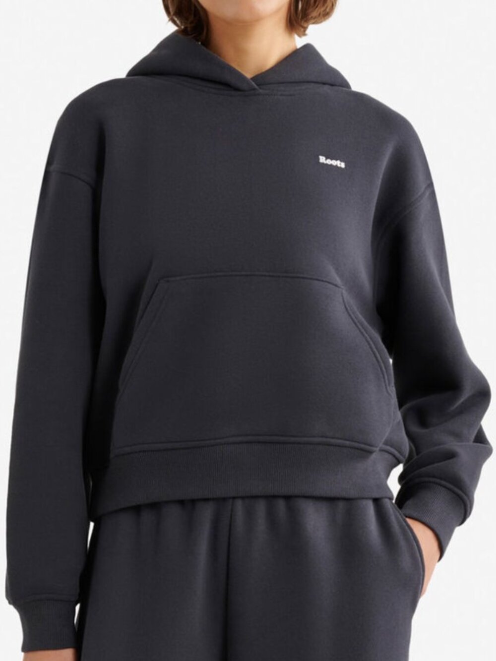 NWT Roots Cloud Hoodie Colour Midnight Grey Women's Size Small